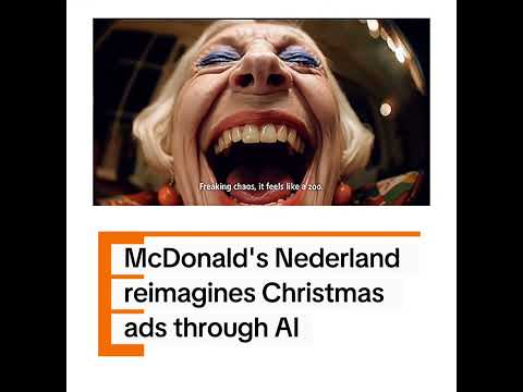 A frame from McDonald's Netherlands' withdrawn AI Christmas commercial.